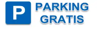 Informando a nuestros clientes de que disponen parking gratuito